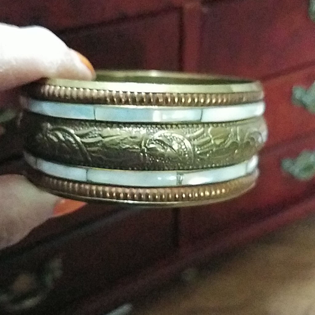 Bracelet Mother Of Pearl, Copper, Brass